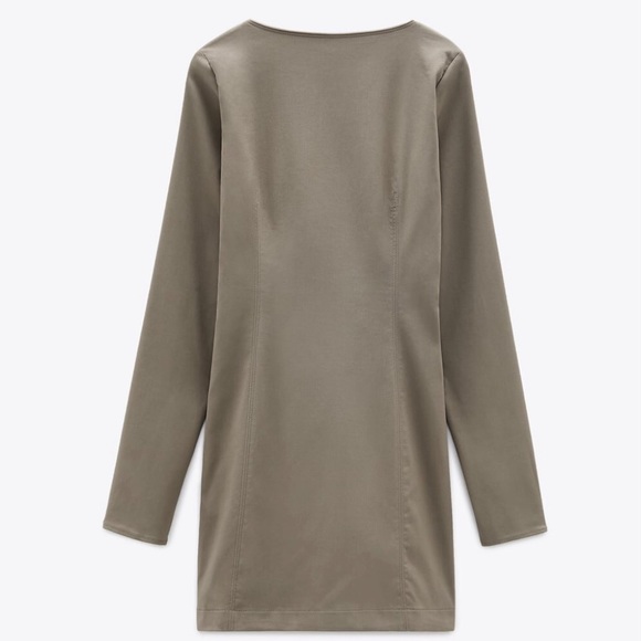 NWT Zara Sweetheart Neckline Dress Size L - Picture 4 of 10